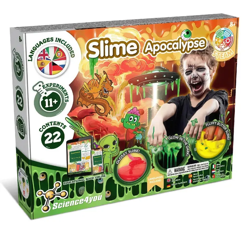 Science4You Apocalypse Slime Lab – Glow-In-The-Dark Polymer Kit 1
