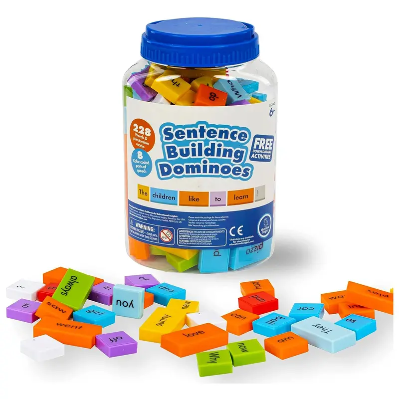 Sentence Building Dominoes – Grammar & Syntax Practice For Young Learners 1