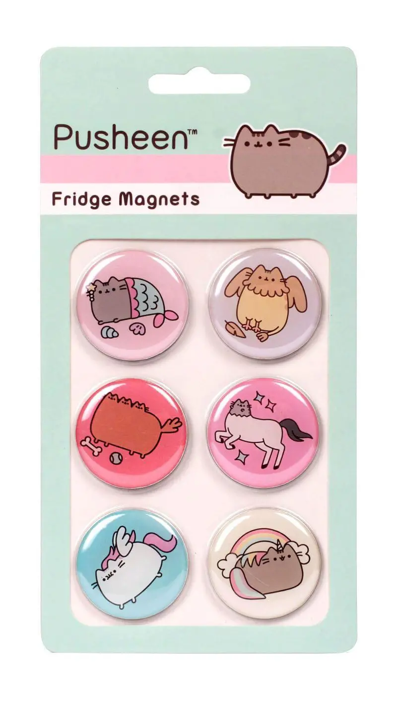 Set Of 6 Pusheen Fridge Magnets 1