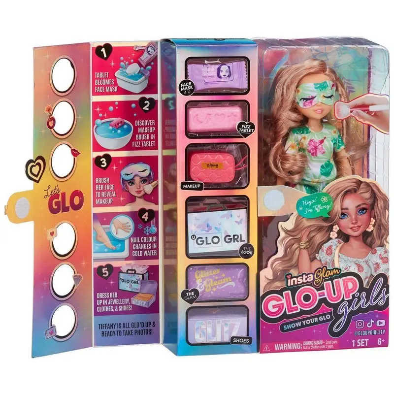Shimmer 'N Sparkle Instaglam Glo-Up Tiffany Doll With Light-Up Features 1