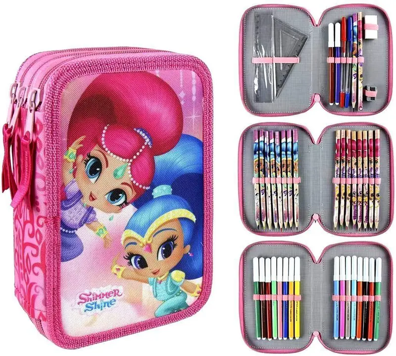 Shimmer & Shine Triple-Compartment Pencil Case 1