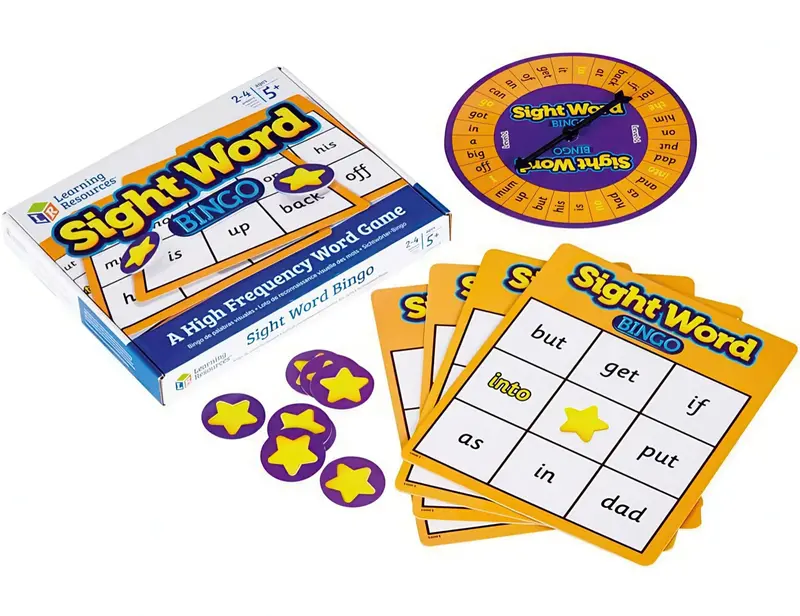 Sight Word Bingo – Interactive Literacy Game For Beginning Readers 1