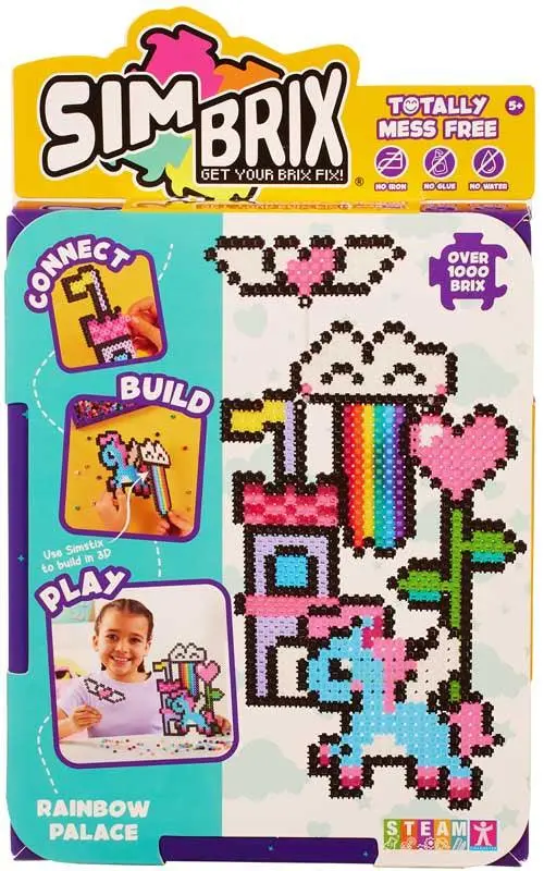 Simbrix Starter Pack – 1000-Piece Assorted Building Brick Set 1