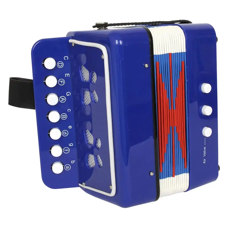 Small Foot Blue Accordion – Handheld Musical Toy For Early Learning 1