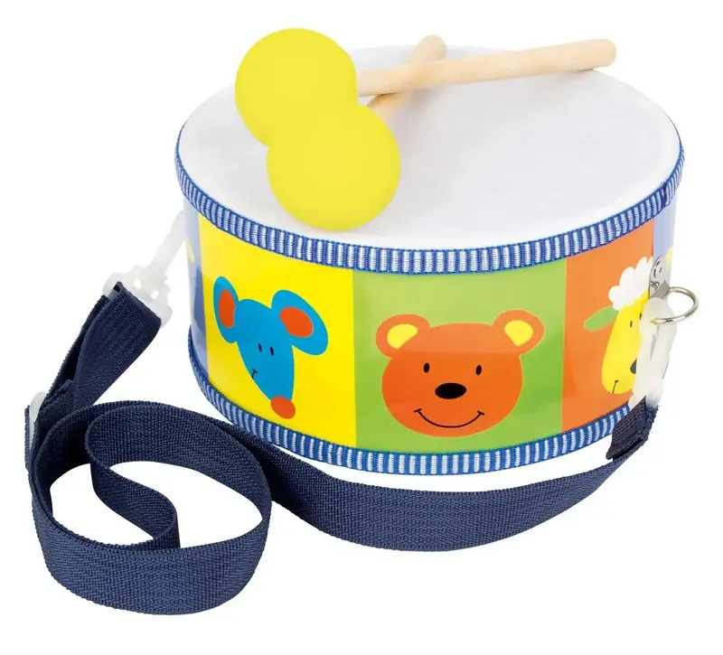 Small Foot Wooden Animal Drum Toy With Mallets 1