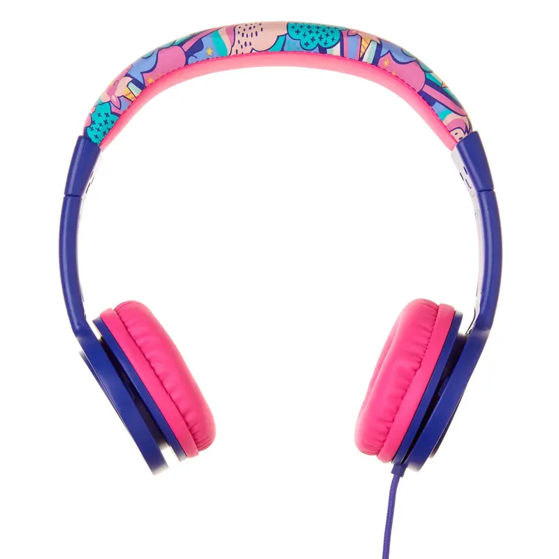 Smiggle Cheer My First Junior Headphones – Purple & Pink Design (412372) 1