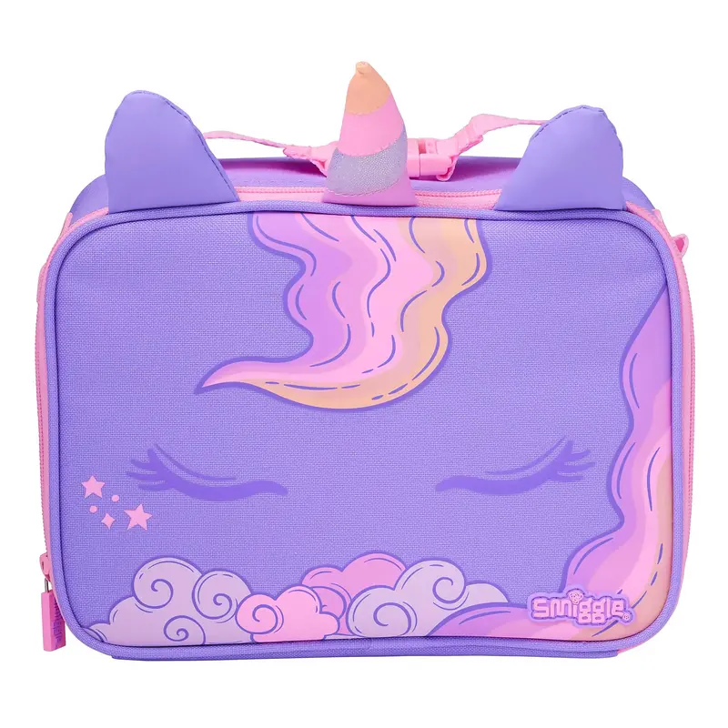 Smiggle Eclipse Oblong Attach Lunchbox – Soft Lilac 1