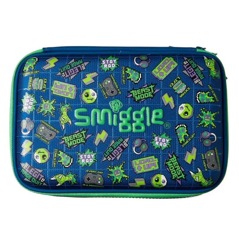 Smiggle Express Double-Up Hardtop Pencil Case – Compact, Dual-Zip Organiser For Stationery 1