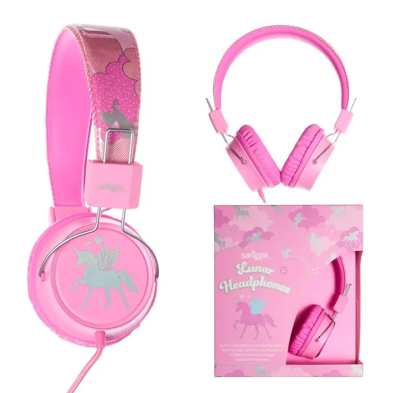 Smiggle Lunar-Themed Headphones In Pink 1
