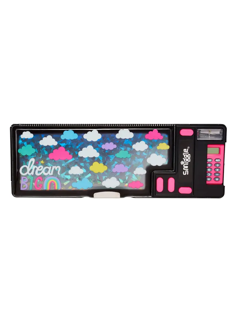 Smiggle Peppy Pop-Out Pencil Case – Sleek Black Design 1