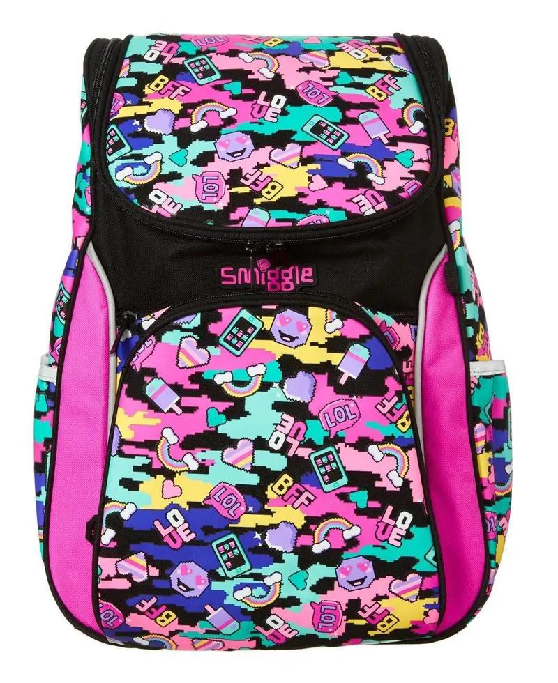 Smiggle Seek Reflective Backpack – 42Cm, Multi-Color Options 1