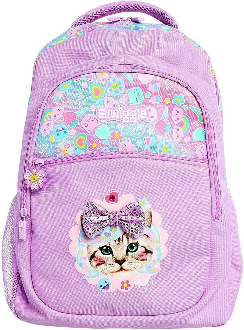 Smiggle Stylin’ Lightweight School Backpack – 42Cm, Lilac 1