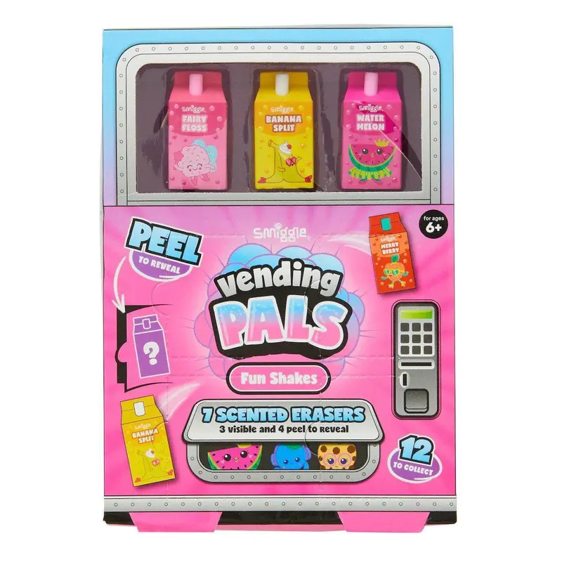 Smiggle Vending Pals Scented Eraser Collection Pack 1