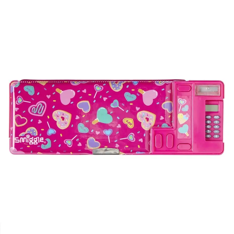 Smiggle Woah Pop-Out Pencil Case – Vibrant Pink Design 1