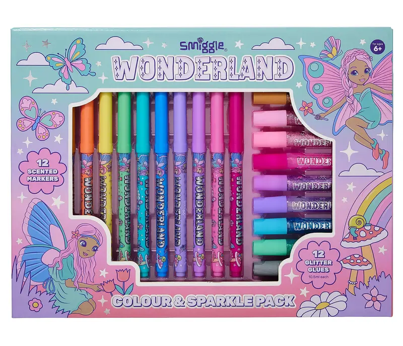 Smiggle Wonderland Colour & Sparkle Creative Stationery Pack 1