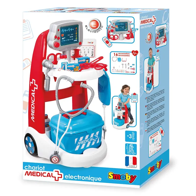 Smoby Electronic Doctor Role-Play Playset With Toy Cart 1