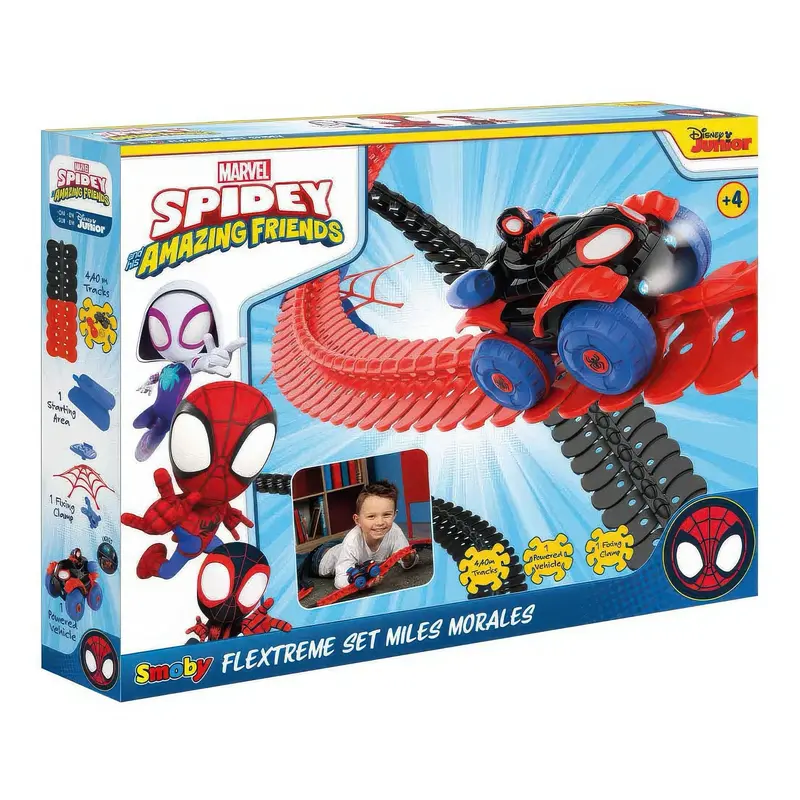 Smoby Spidey Flextreme Action Racetrack Playset 1