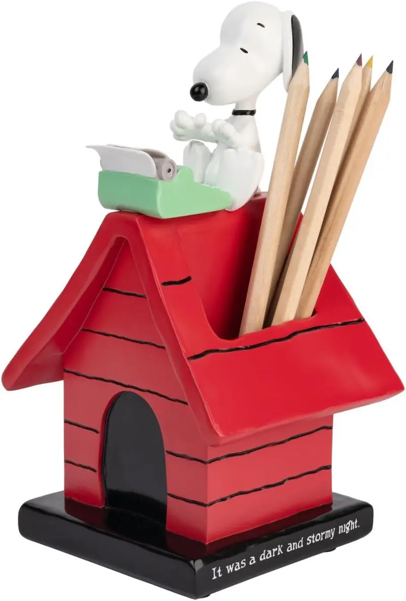 Snoopy Desk Pen Holder – Playful Ceramic Or Resin Desk Organizer 1