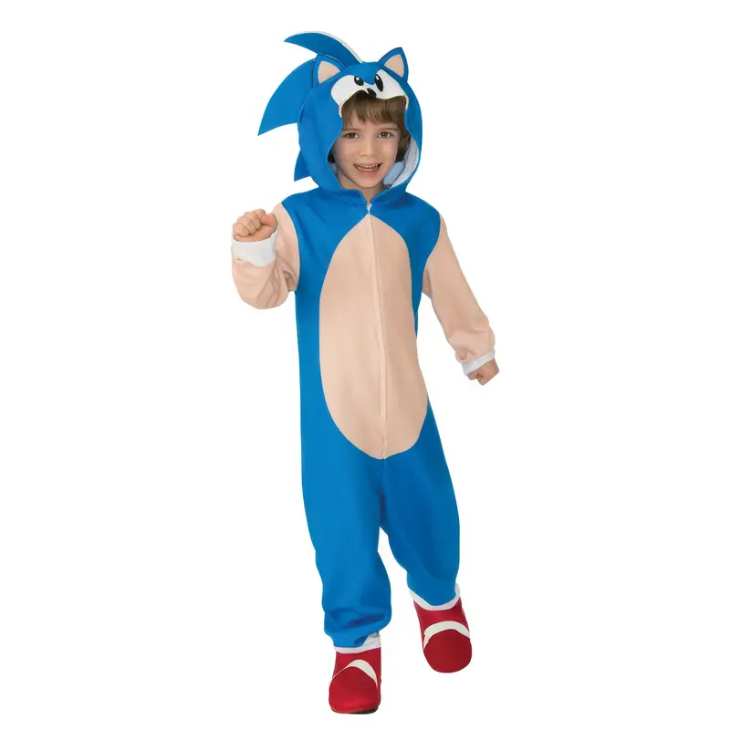 Sonic The Hedgehog Deluxe Costume – Blue Speedster Outfit With Details 1