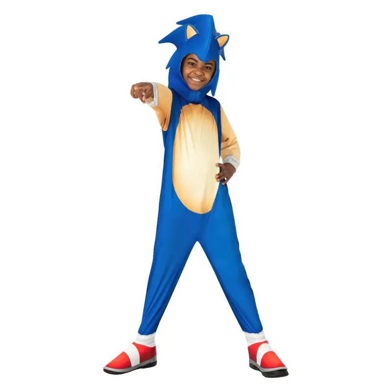 Sonic The Hedgehog Kids Costume – Small Size – Fast-Paced Fun Outfit 1