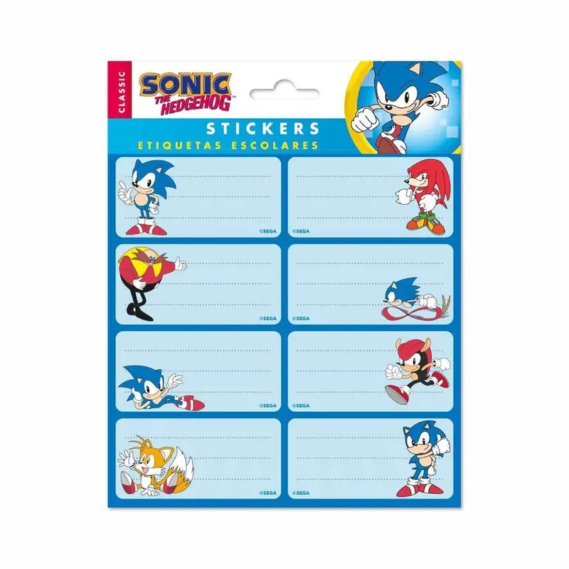 Sonic The Hedgehog Self-Adhesive Label Pack – Fun Themed Stickers For Notebooks 1