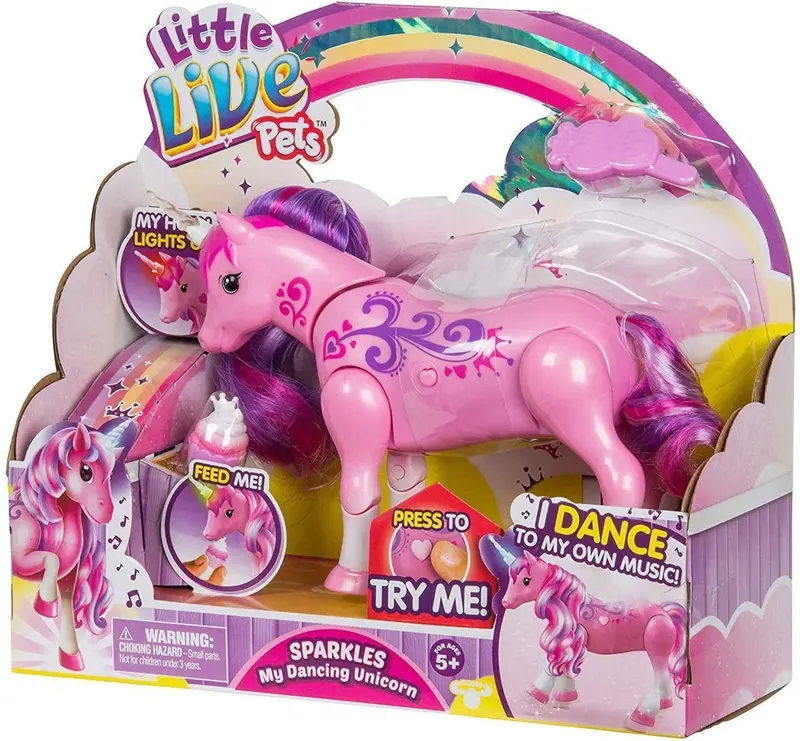 Sparkles The Dancing Unicorn – Interactive Little Live Pets Toy 1