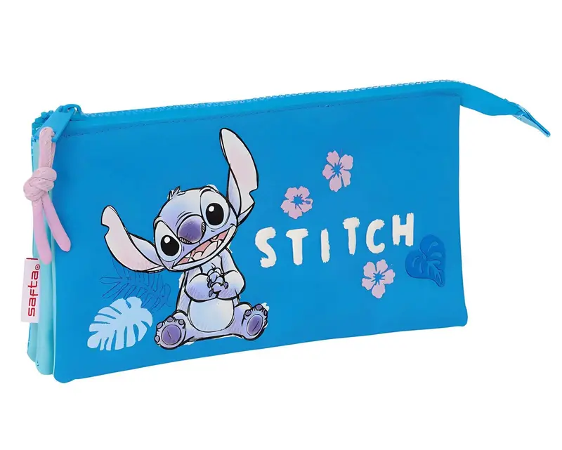 Stitch Hawaii-Themed Triple Pencil Case – Disney Stationery 1