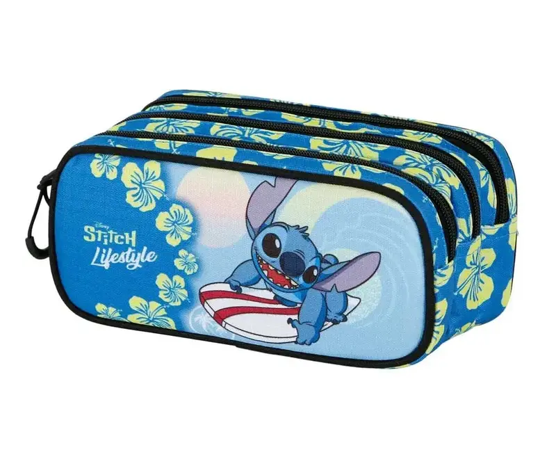 Stitch Lifestyle Triple Pencil Case – Organized School Supply Holder 1