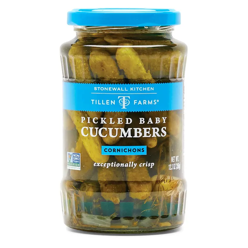 Stonewall Kitchen Baby Cucumber Pickles, Brined & Crisp 1