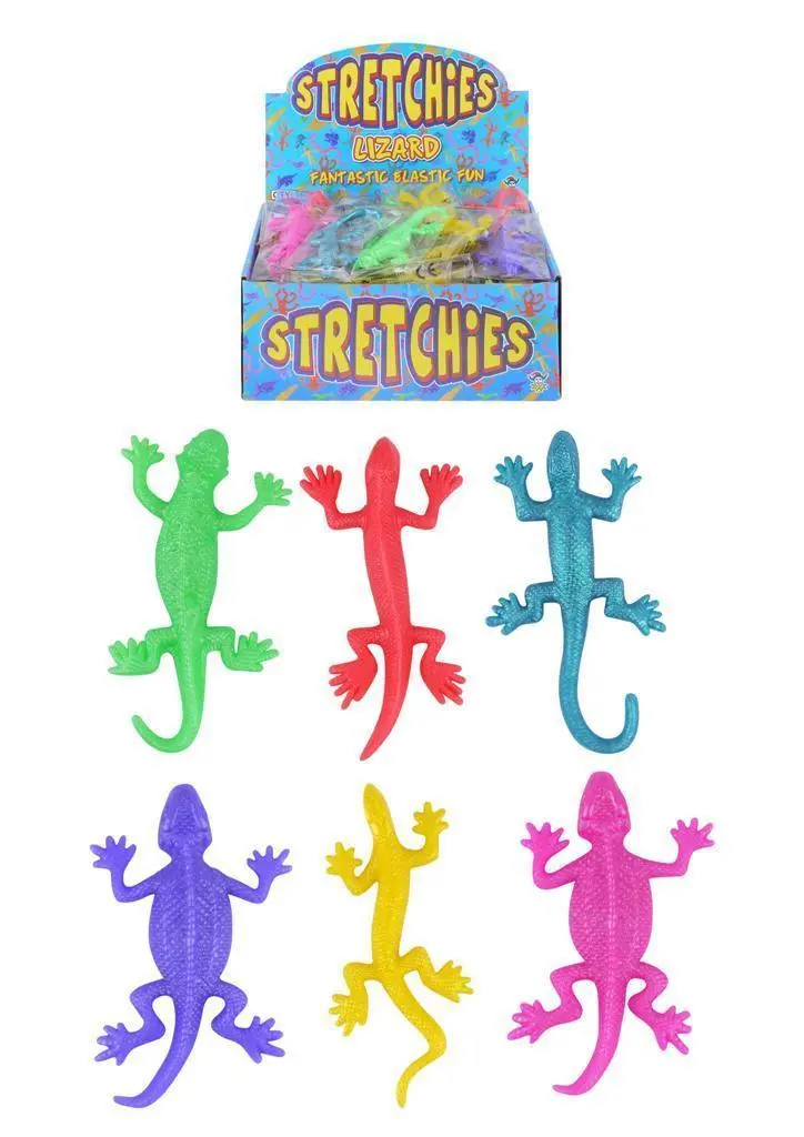 Stretchy Lizard Figurines – Flexible Mini Toys, Assorted Variants 1