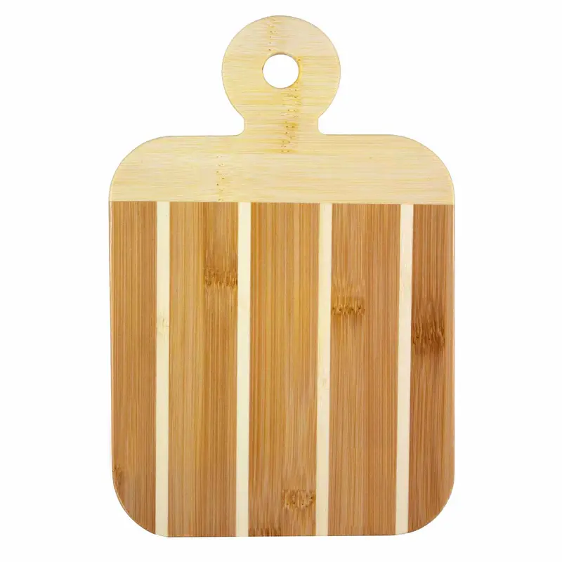 Striped Mini Paddle Serving Tray – 9" X 6" Bamboo Board 1