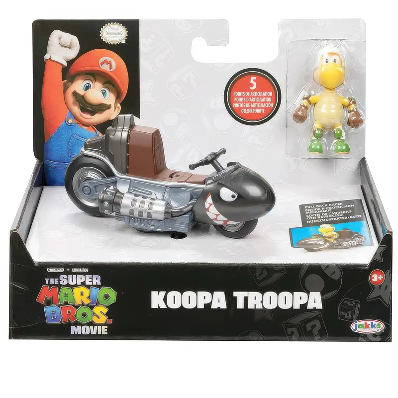 Super Mario Bros Movie Vehicle Toy With 6Cm Character Figure 1