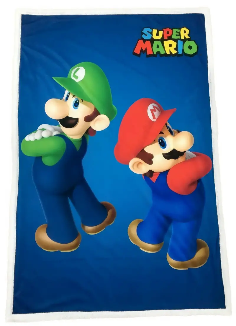 Super Mario Bros. Soft Fleece Polar Blanket 1
