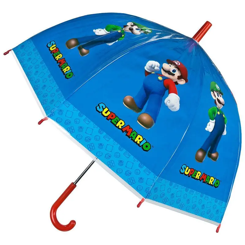 Super Mario Bros Themed Manual Umbrella – 45Cm Portable Style 1