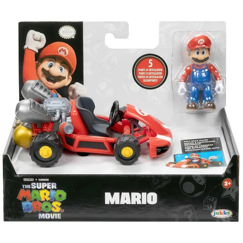 Super Mario Movie Character Mini Figure With Kart – 7Cm Assorted Collectible 1