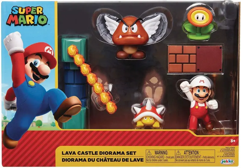 Super Mario Nintendo Lava Castle Playset – Expandable Adventure Base 1