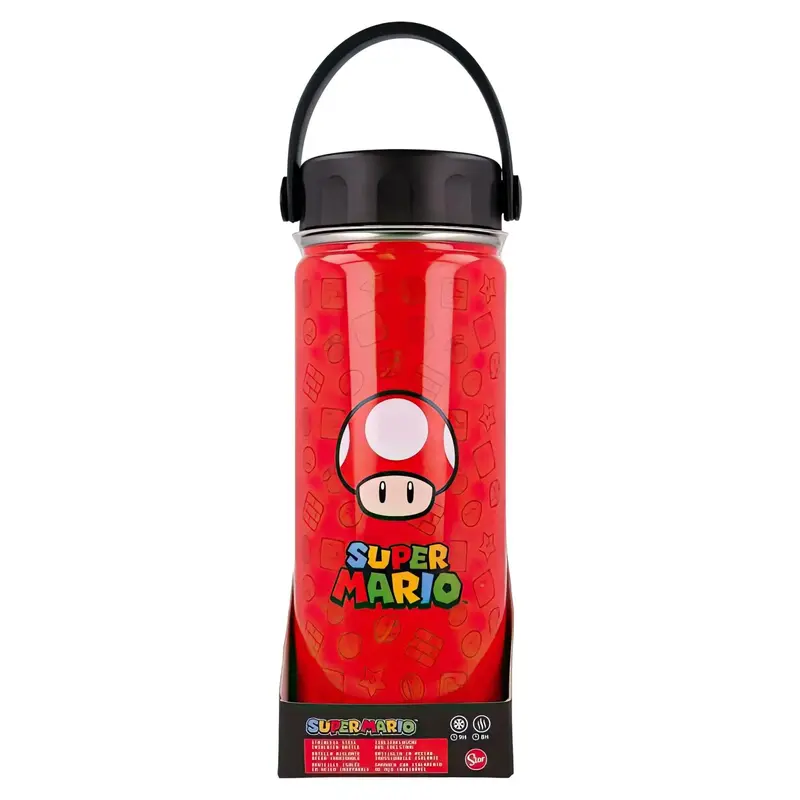 Super Mario Stainless Steel Water Bottle – 530Ml Durable & Leak-Proof Flask 1