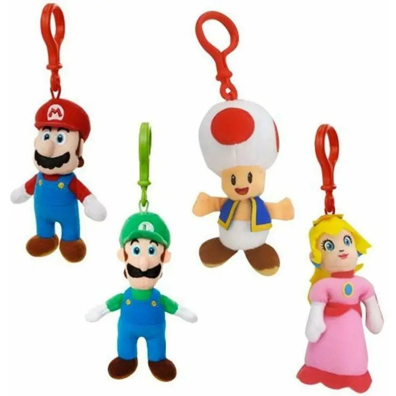 Super Mario Themed Plush Keychains – Mixed Designs 1