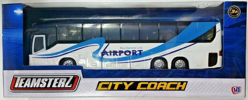 Teamsters Die-Cast City Express Coach – Realistic Toy Bus Model In Assorted Designs 1