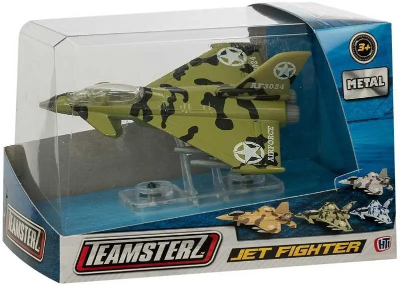 Teamsterz 4-Inch Fighter Jet Collectible Toy – Assorted Designs 1