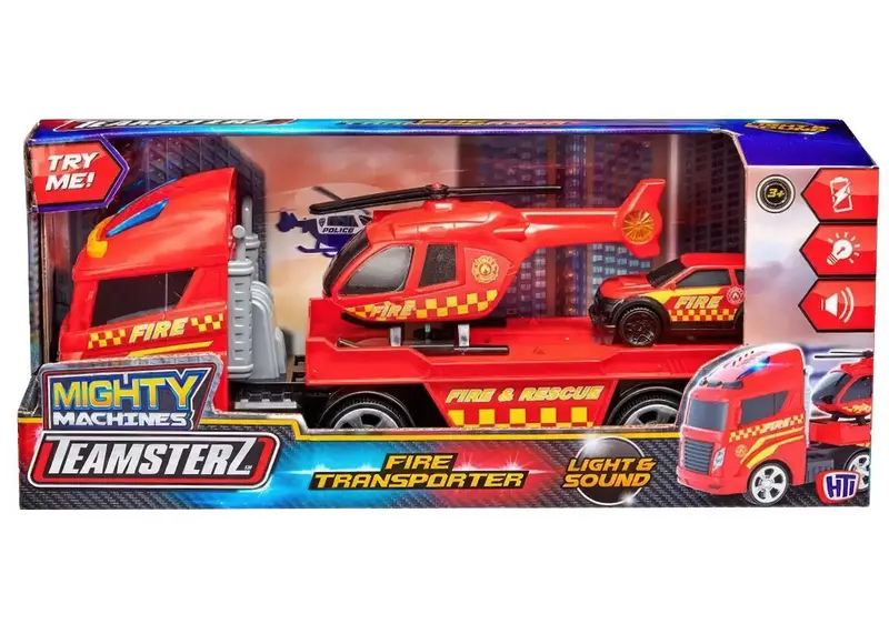 Teamsterz Compact Fire Helicopter Transport Vehicle 1