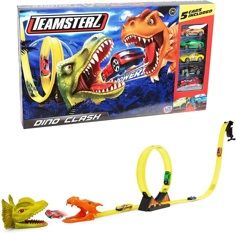 Teamsterz Dino Clash Battle Set – Prehistoric Vehicle Combat Play 1