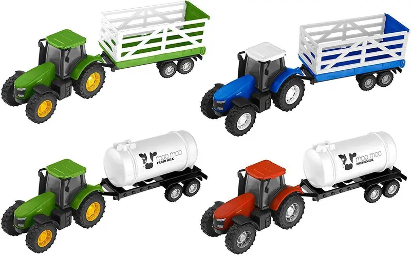 Teamsterz Farm Tractor And Trailer Playset – Assorted Styles 1