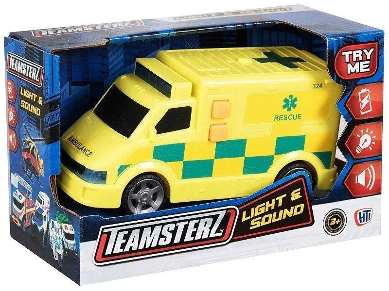 Teamsterz Interactive Light-Up Ambulance Toy Car 1