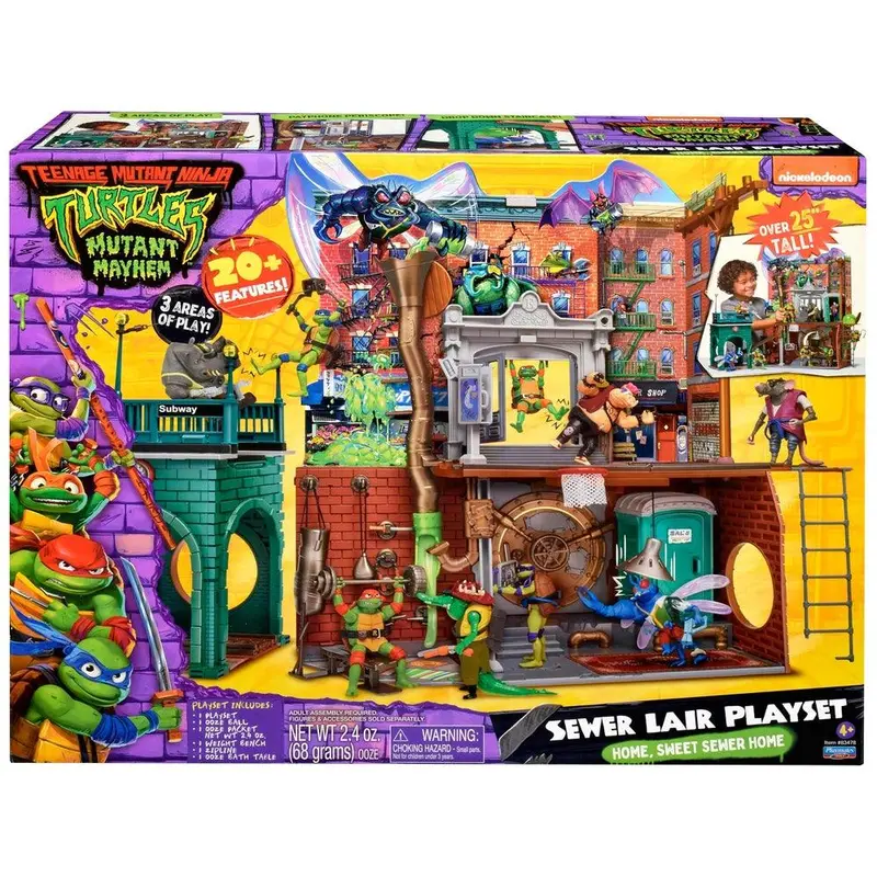 Teenage Mutant Ninja Turtles Mutant Mayhem Sewer Lair Playset – Detailed Interactive Base 1