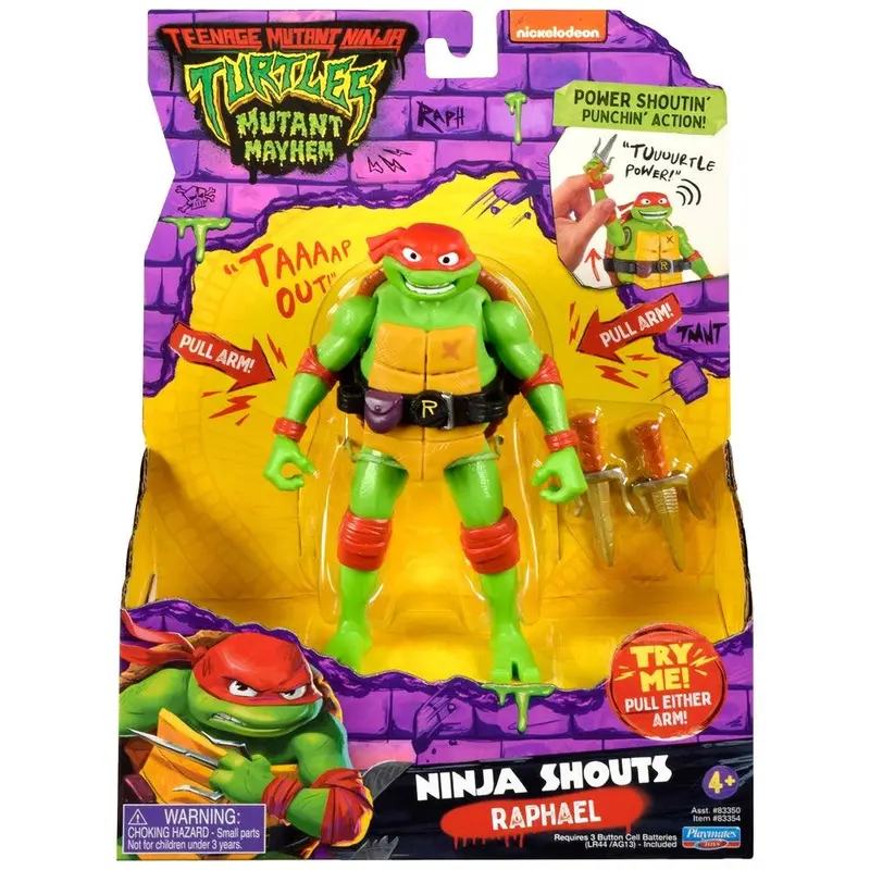 Teenage Mutant Ninja Turtles Ninja Shouts Action Figures – Assorted Character Pack 1
