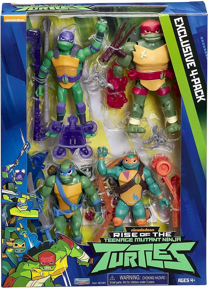 Teenage Mutant Ninja Turtles Rise Of The Tmnt 4-Pack Action Figure Collection 1