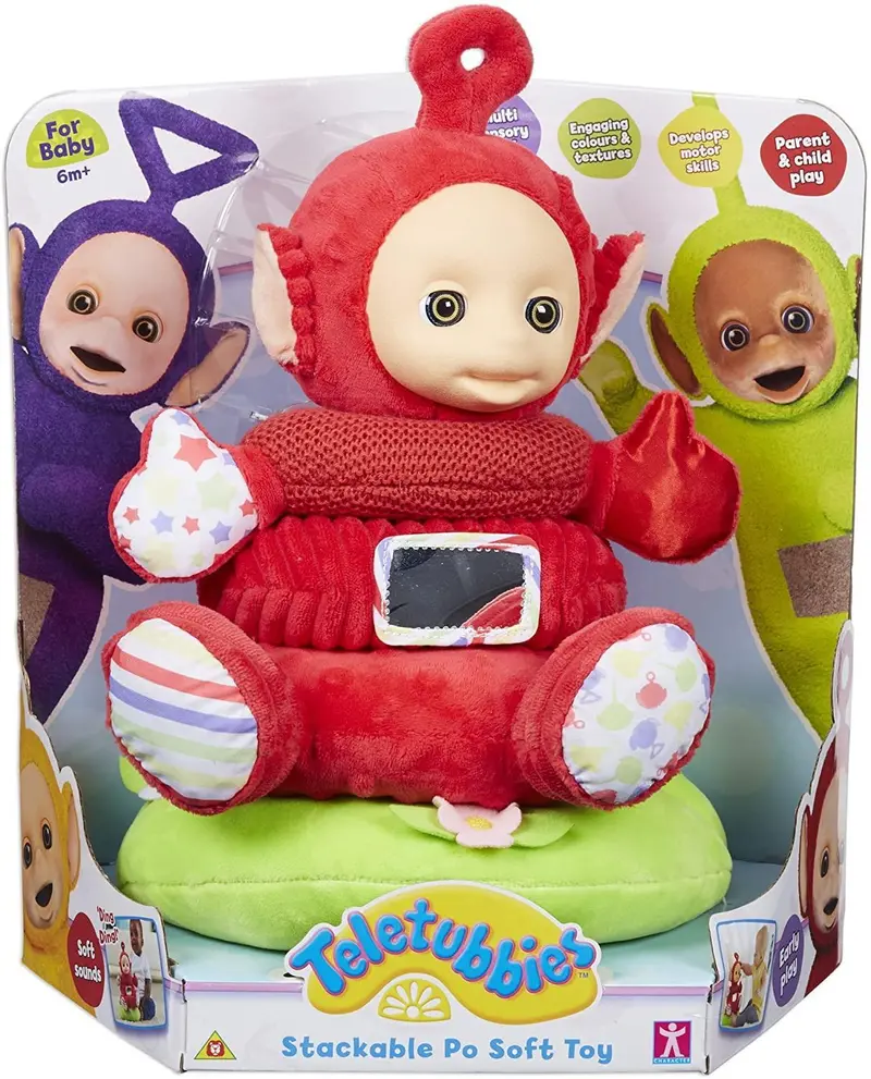 Teletubbies Po Stackable Soft Plush Toy – Huggable Character Figure 1