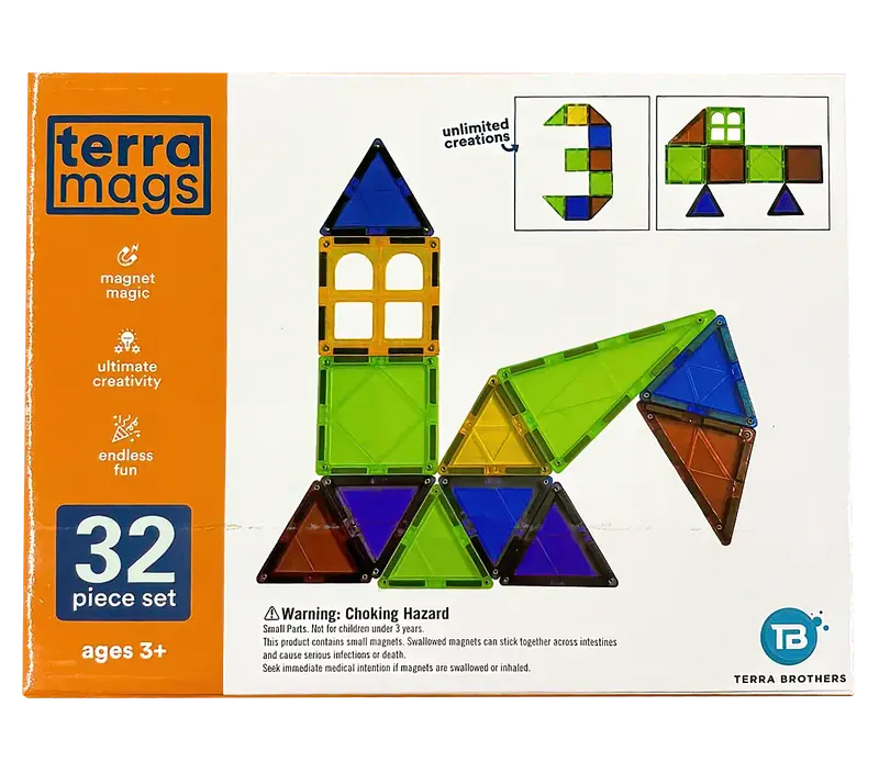Terra Mags 32-Piece Magnetic Construction Starter Set 1