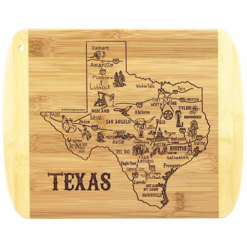 Texas-Inspired Compact Cutting Board – 11" X 8.75" 1